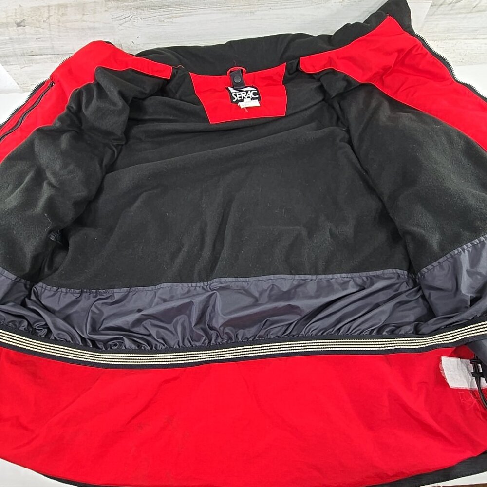 VINTAGE 90'S SERAC RED JACKET MEN'S SZ XL NAGANO OLIMPYC WINTER GAMES 1998 FLAWS - Picture 12 of 16